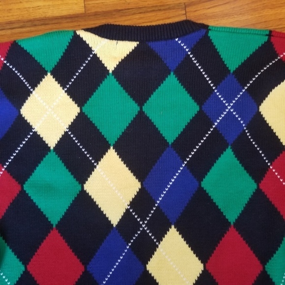 Pringle Argyle Cotton Sweater - Picture 5 of 8